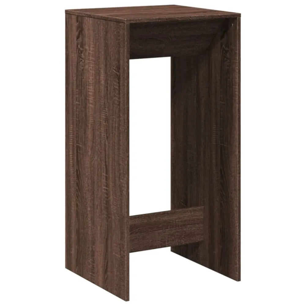 Mesa de Centro para Mesa de bar 51x50x103,5 cm derivados madeira carvalho castanho