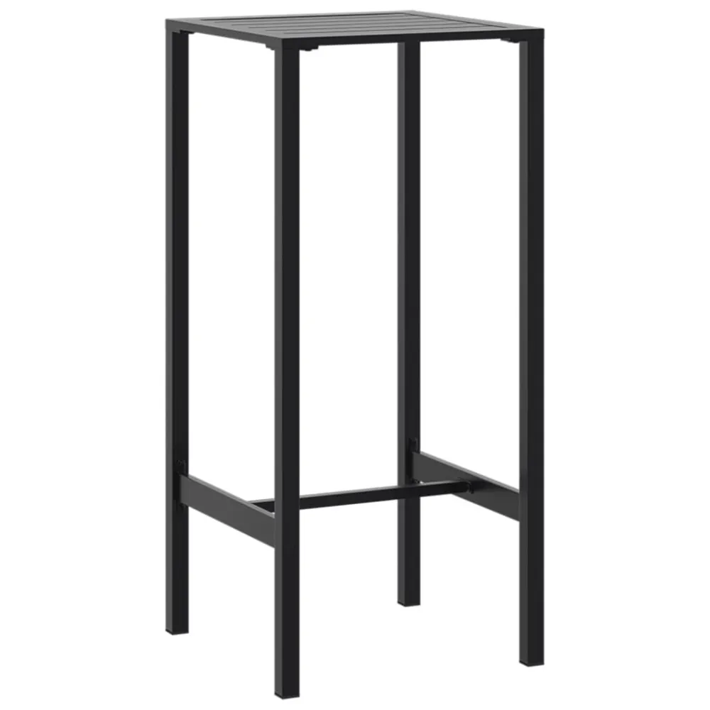 Mesa Dobrável para Mesa de bar 50x50x110 cm ço revestido pó preto