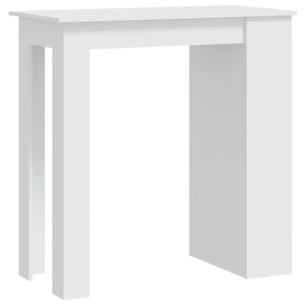 Mesa de Jardim Mesa de bar com prateleira derivados de madeira branco