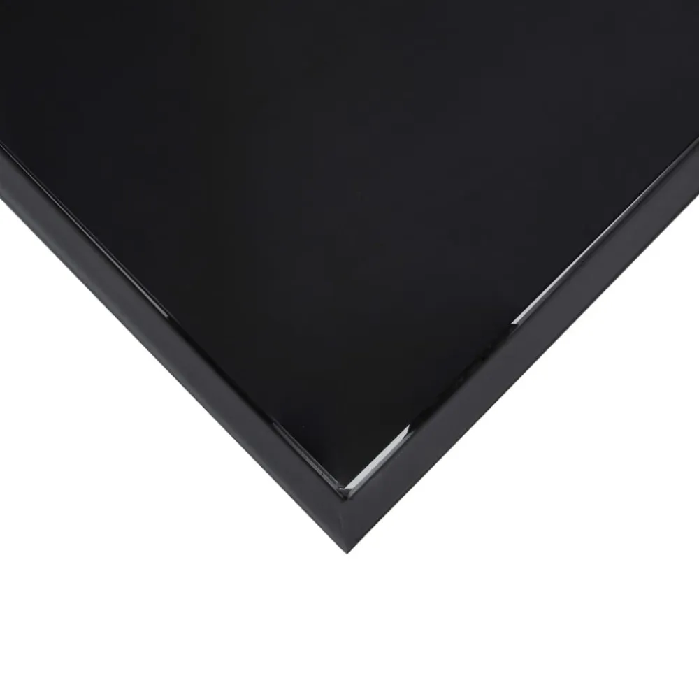 Mesa de Jardim Mesa de bar para jardim 60x60x110 cm vidro temperado preto