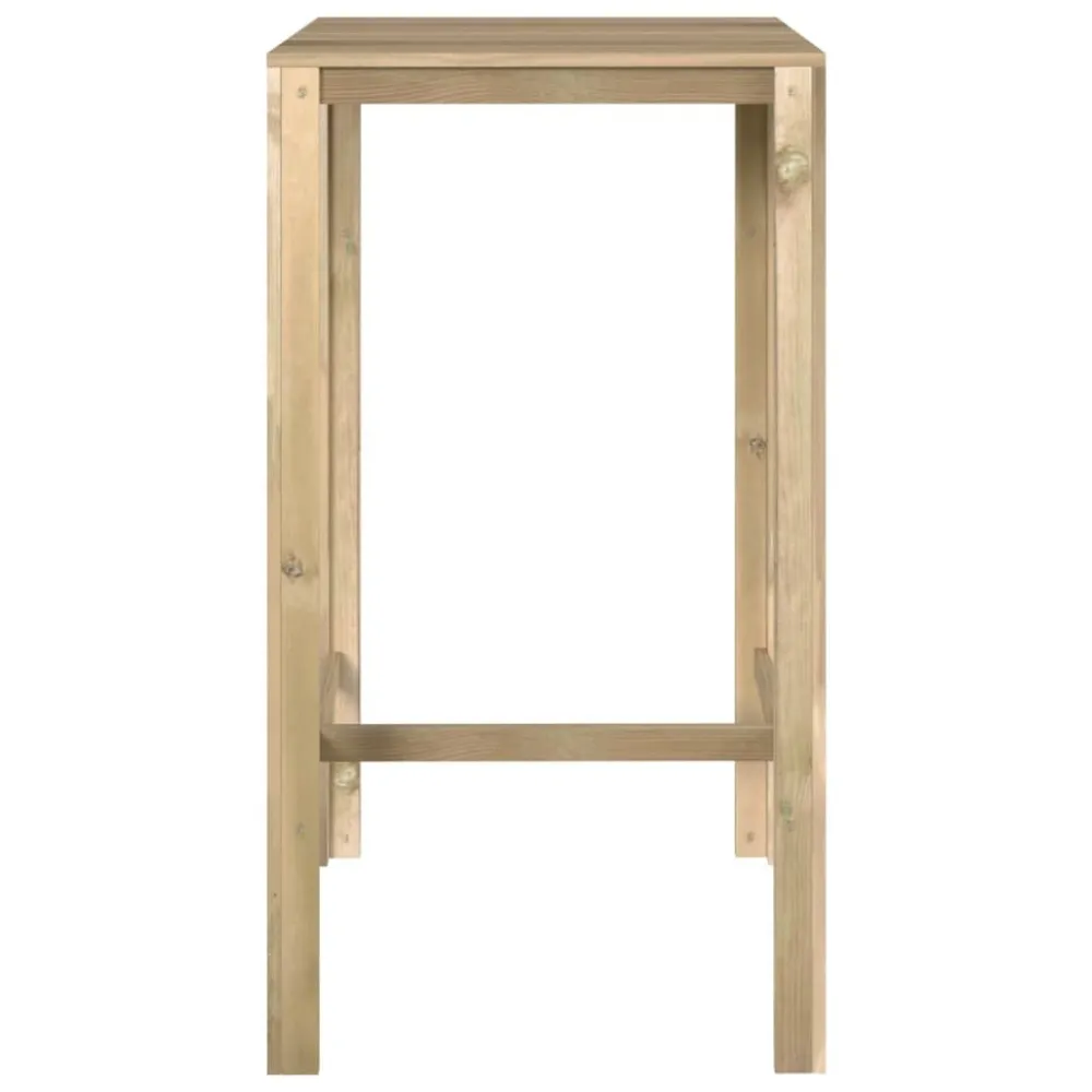 Premium para Exterior Mesa de bar 60x60x110 cm madeira de pinho impregnada
