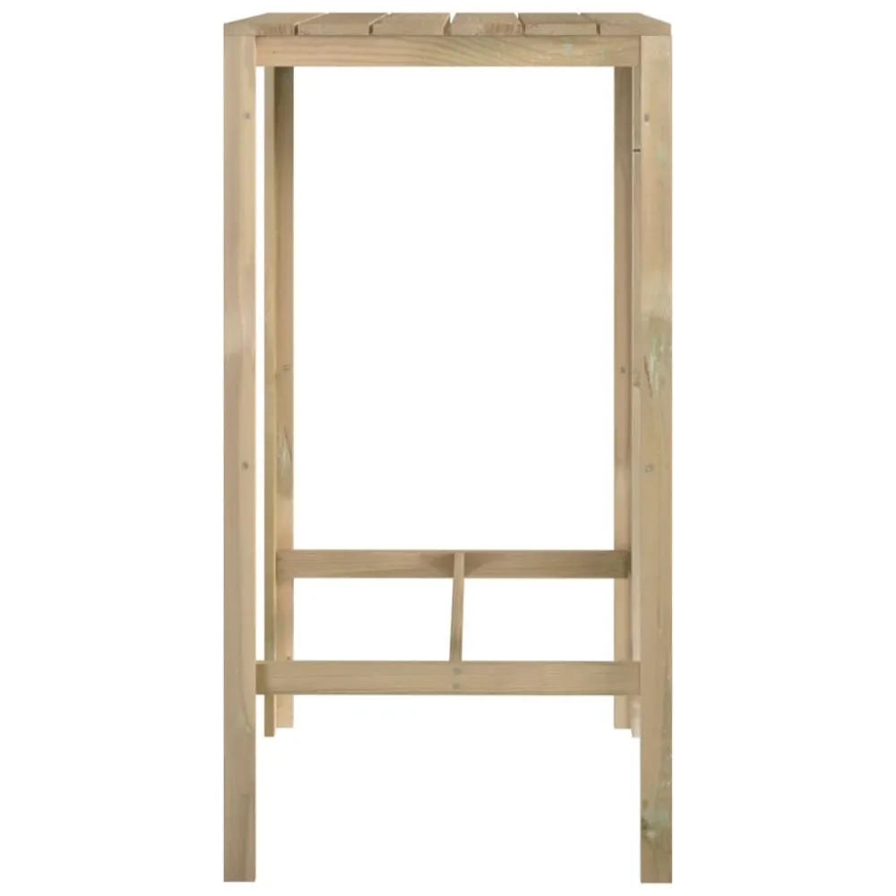 Premium para Exterior Mesa de bar 60x60x110 cm madeira de pinho impregnada