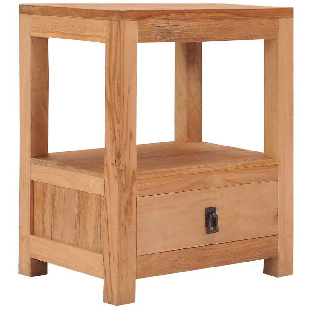 Cama Articulada Mesa de cabeceira 40x30x50 cm madeira de teca maciç