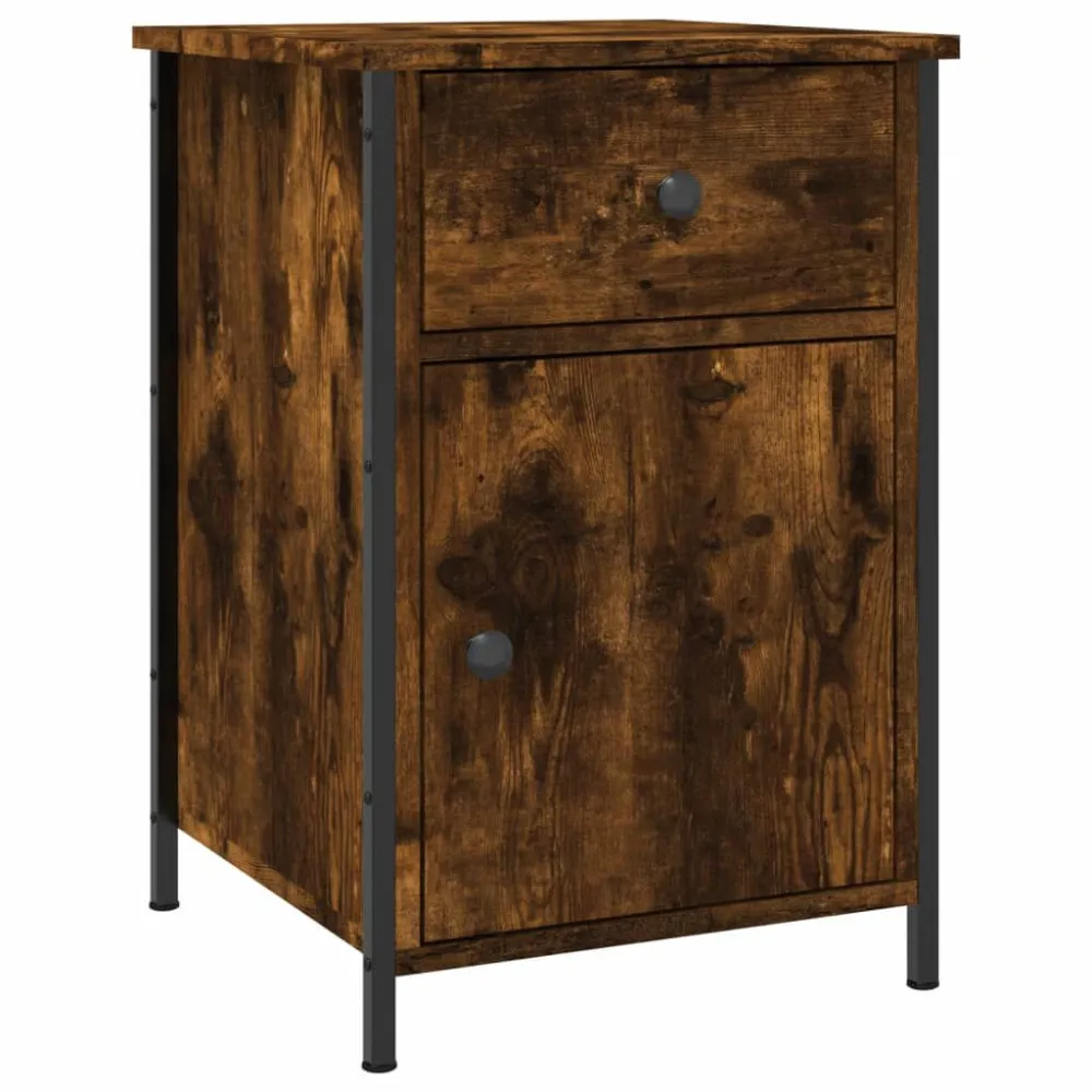 Cama Articulada Mesa de cabeceira 40x42x60 cm derivados madeira carvalho fumado