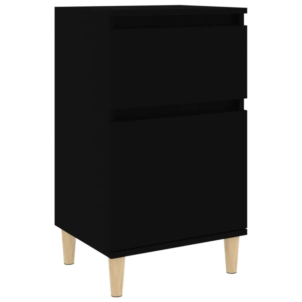 Cama Baú Mesa de cabeceira 40x35x70 cm preto