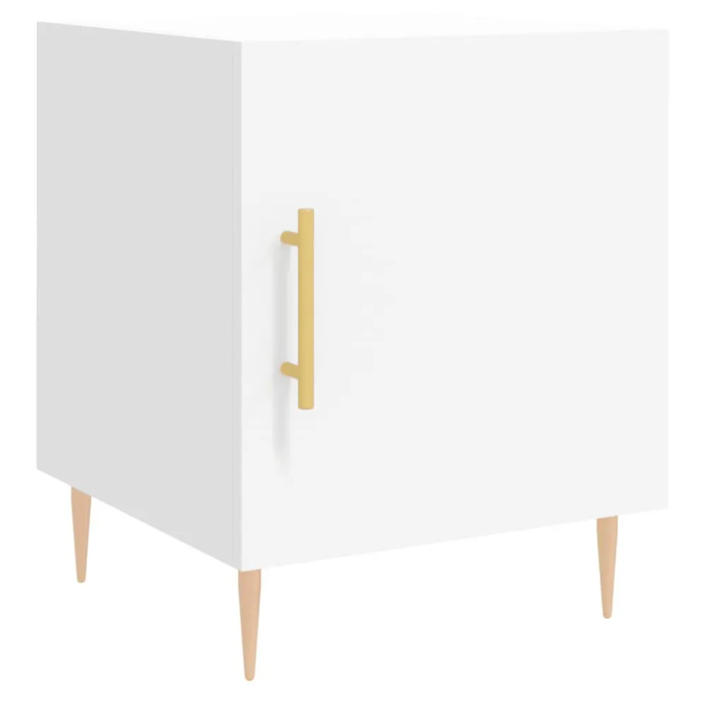 Cama Baú Mesa cabeceira 40x40x50 cm derivados de madeira branco