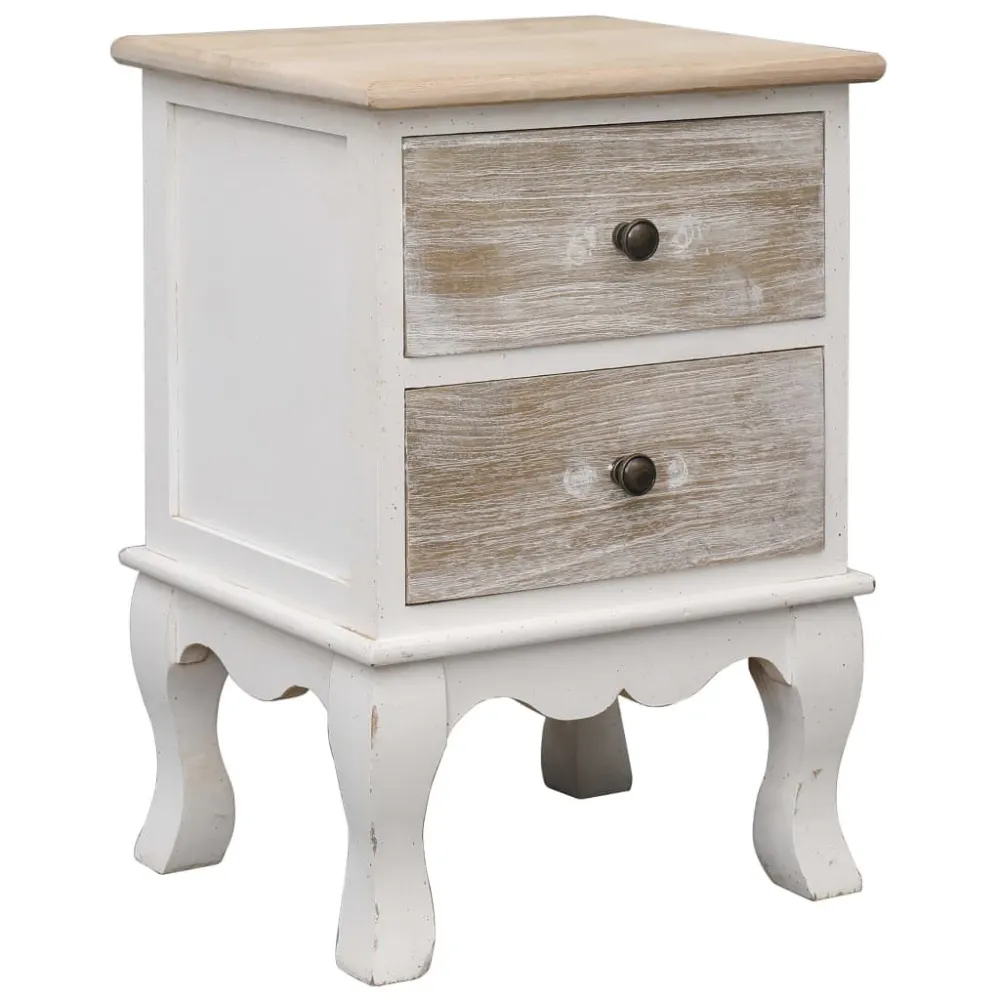 Design de Luxo Mesa de cabeceira 35x30x50 cm madeira de paulownia