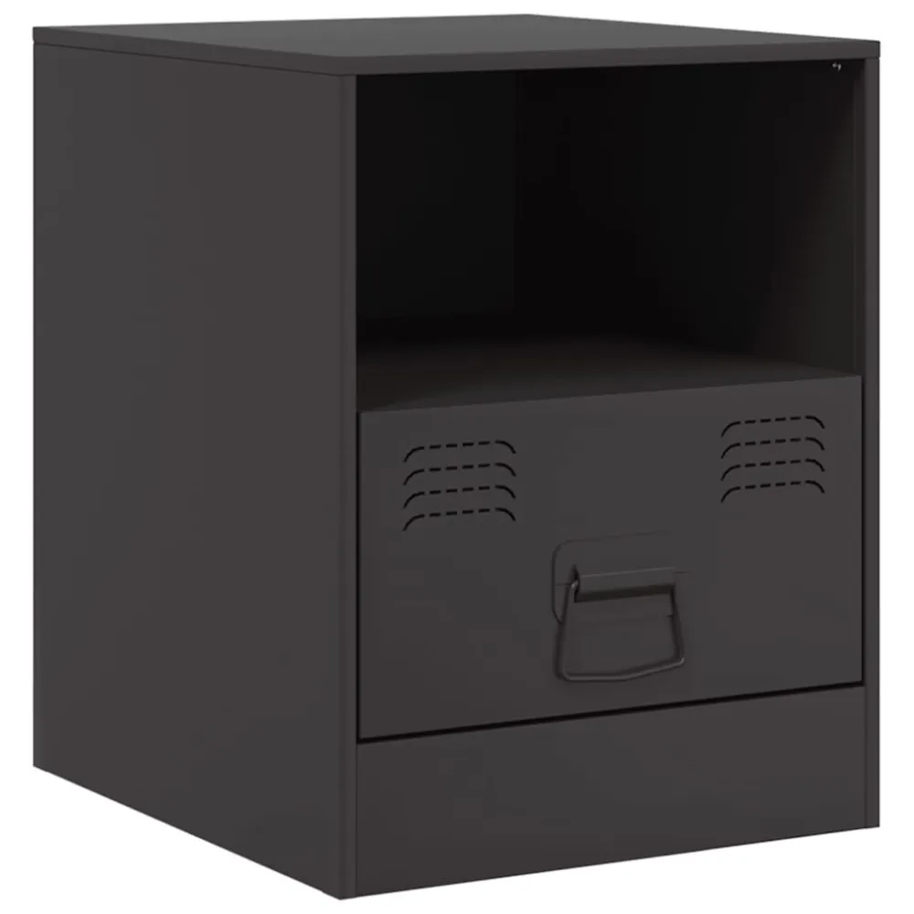 Ergonômico Mesa de cabeceira 34,5x39x44 cm ço preto