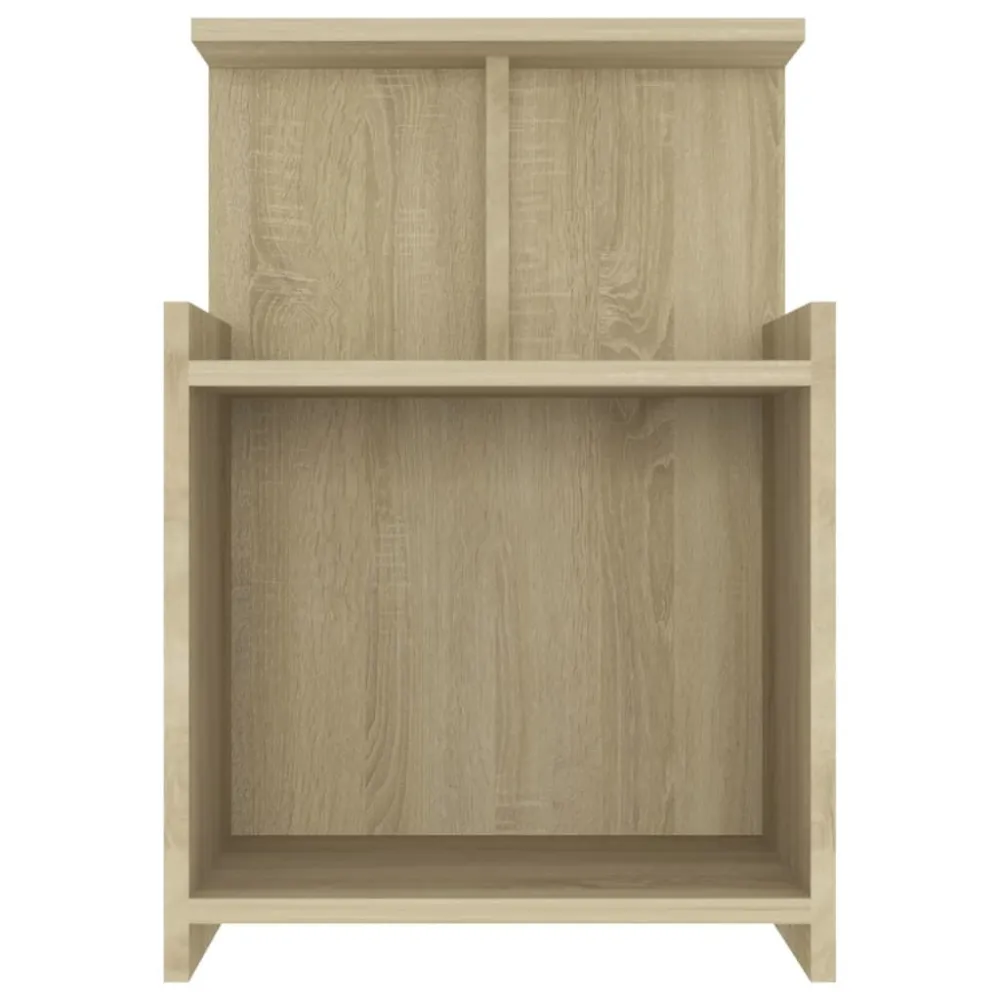 Mesa de cabeceira 40x35x60 cm derivados madeira carvalho sonoma com Colchão Incluso