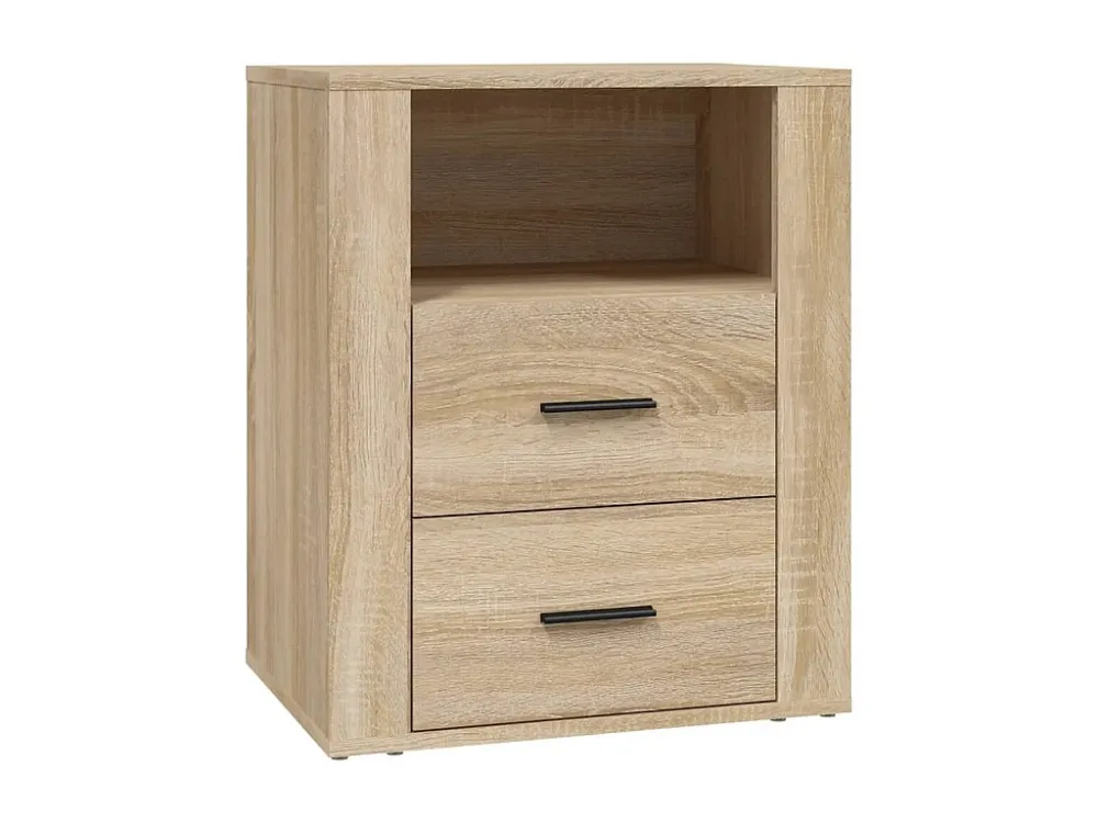 Mesa de cabeceira 50x36x60 cm derivados madeira carvalho sonoma Fácil Montagem