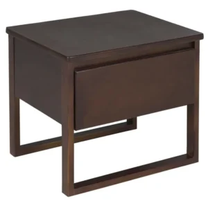 Mesa de cabeceira em castanho sombrio GIULIA