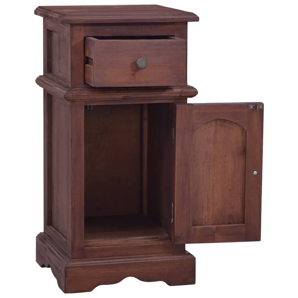 Mesa de cabeceira madeira mogno maciç castanho eterno para Quartos de Casal