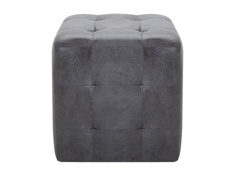 Mesas de cabeceira 2peças 30x30x30 cm camurç artificial cinzento Edição com Espelho