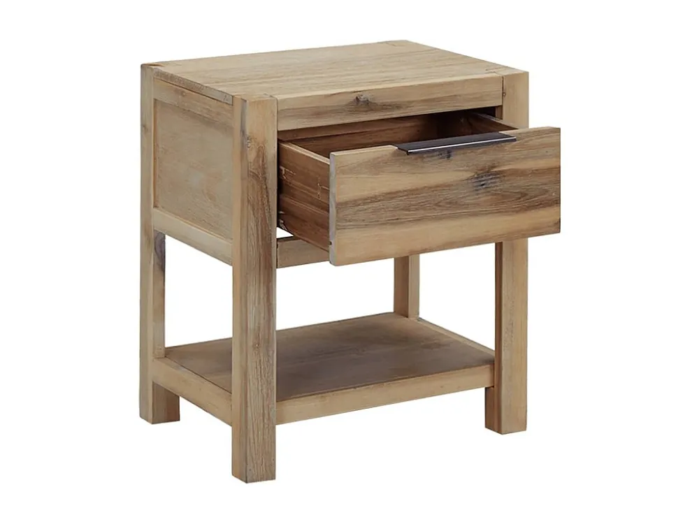 Mesas de cabeceira com gavetas 2 peças 40x30x48 cm acácia maciç Tecido Resistente