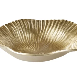 Despeja bolsos em metálico dourado 29 cm HATRA