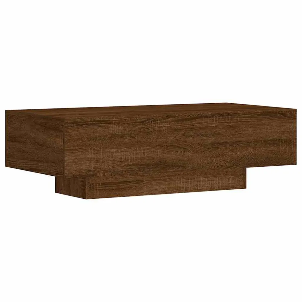 Mesa de Bistrô Mesa centro 100x49,5x31 cm derivados madeira carvalho castanho