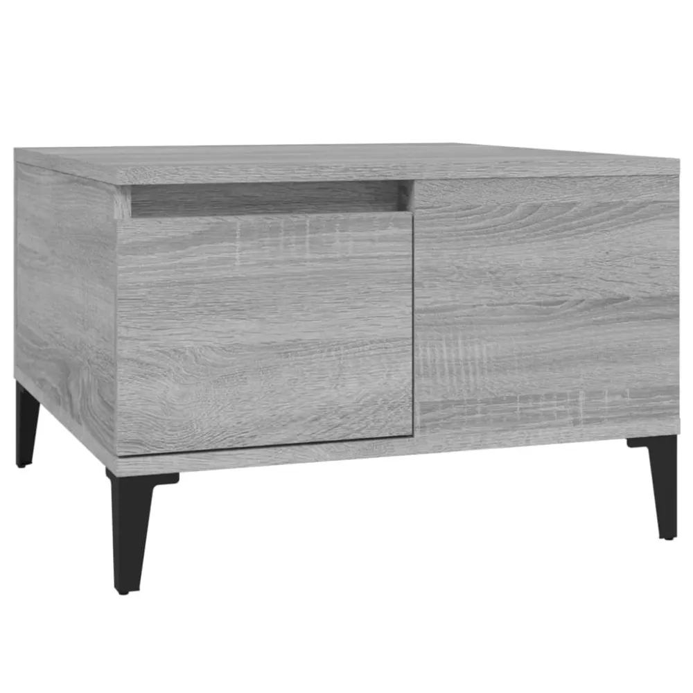 Mesa de Bistrô Mesa de centro 55x55x36,5 cm derivados de madeira cinza sonoma