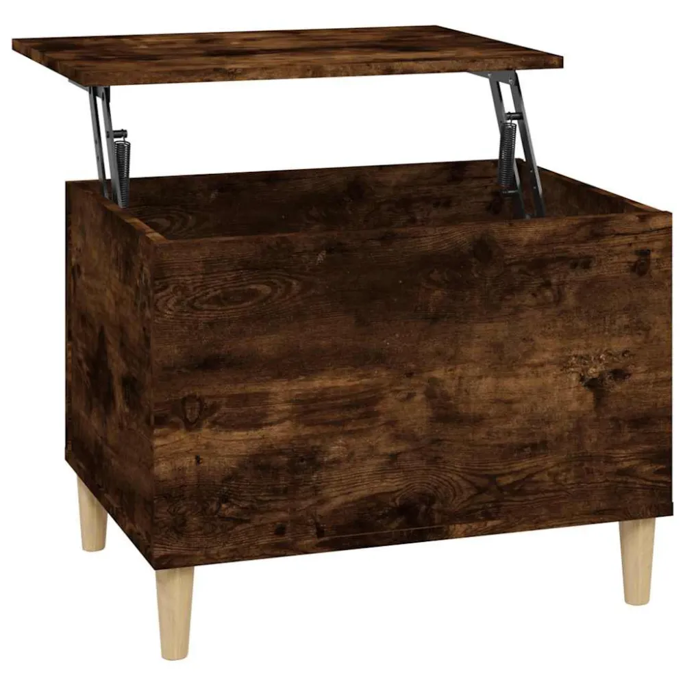 Mesa de Bistrô Mesa de centro 60x44,5x45 cm derivados madeira carvalho fumado