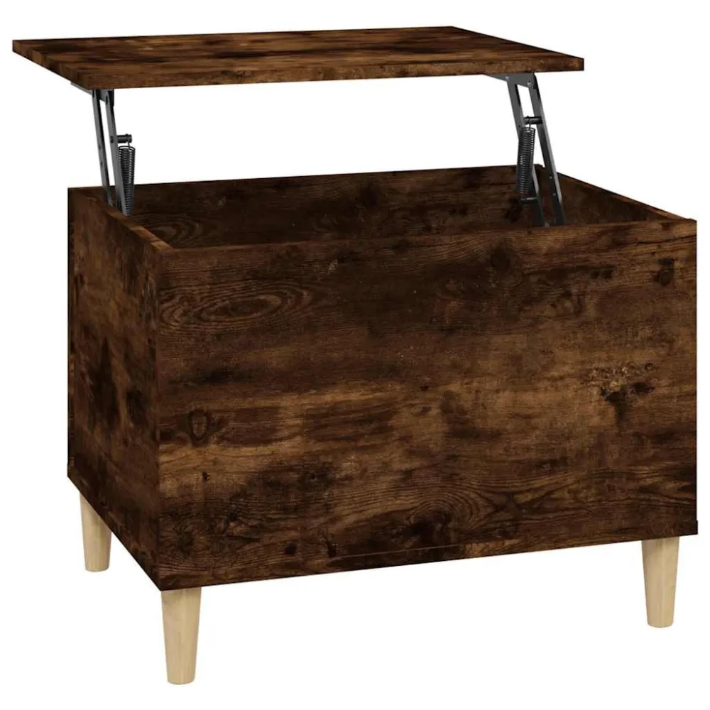 Mesa de Bistrô Mesa de centro 60x44,5x45 cm derivados madeira carvalho fumado