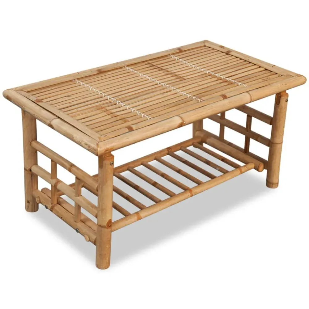 Mesa de Bistrô Mesa de centro 90x50x45 cm bambu