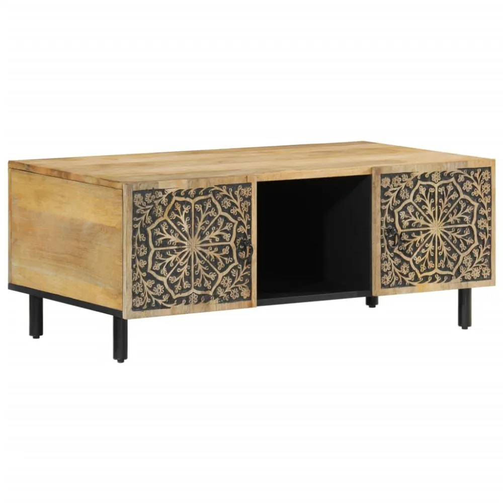 Mesa de Canto para Mesa de centro 100x54x40 cm madeira de mangueira maciç
