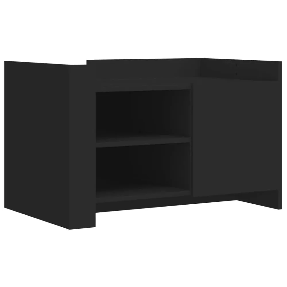 Mesa de Canto para Mesa de centro 80x50x50 cm derivados de madeira preto