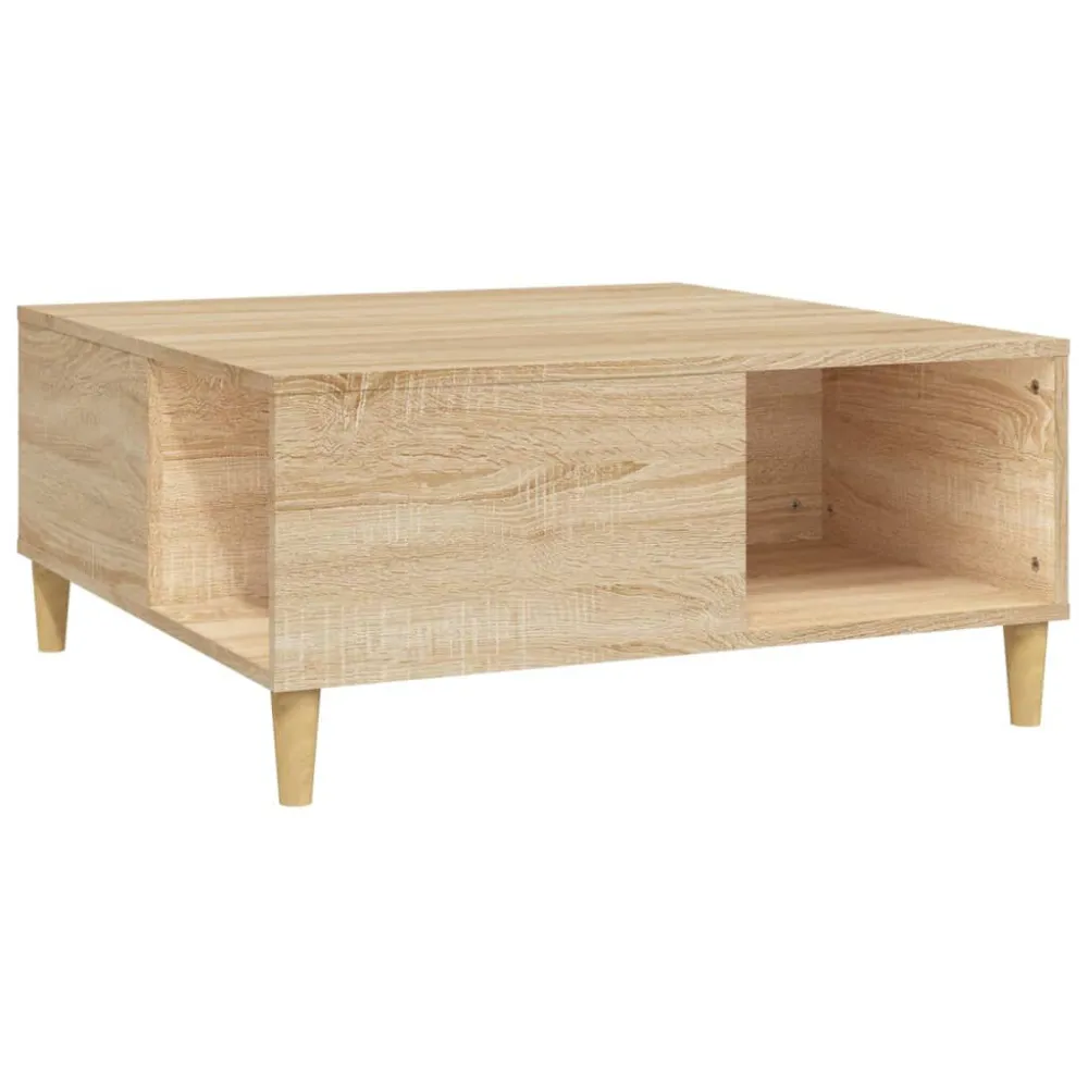 Mesa de Canto para Mesa de centro 80x80x36,5 cm derivados madeira carvalho sonoma