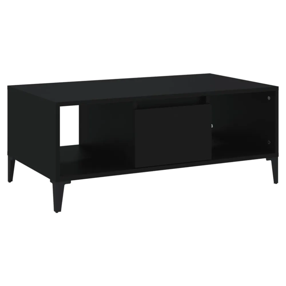 Mesa de Canto para Mesa de centro 90x50x36,5 cm derivados de madeira preto
