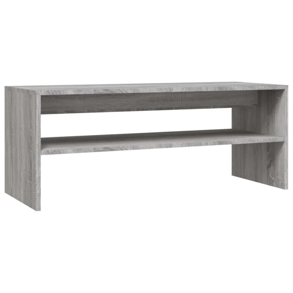 Mesa de centro 100x40x40 cm derivados madeira cinzento sonoma com Ajuste de Altura