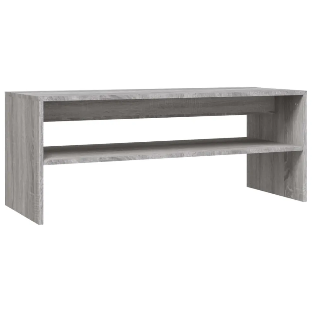 Mesa de centro 100x40x40 cm derivados madeira cinzento sonoma com Ajuste de Altura