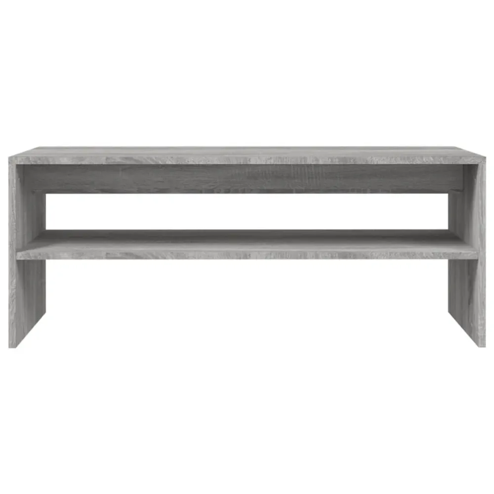 Mesa de centro 100x40x40 cm derivados madeira cinzento sonoma com Ajuste de Altura