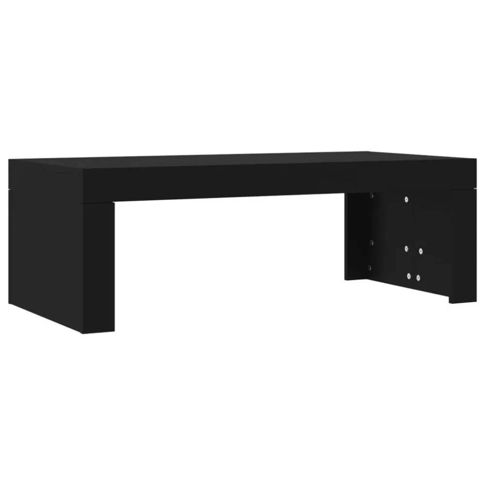 Mesa de centro 102x50x36 cm madeira processada preto Fácil de Limpar
