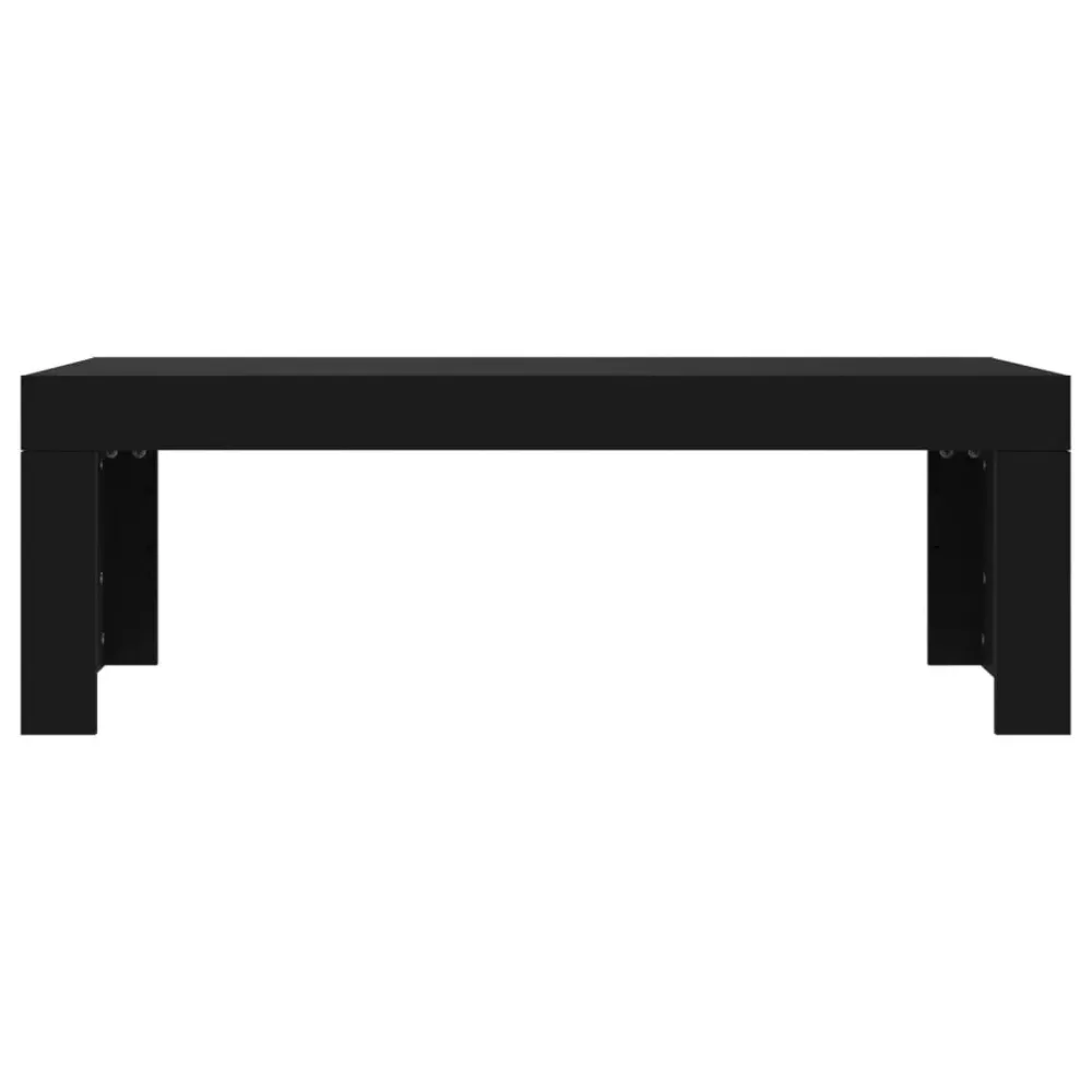 Mesa de centro 102x50x36 cm madeira processada preto Fácil de Limpar