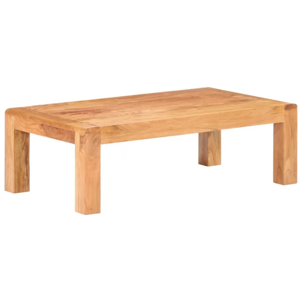 Mesa de centro 110x60x35cm acácia maciç com acabamento mel em Madeira de Eucalipto