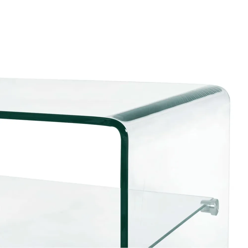 Mesa de centro 50x45x33 cm vidro temperado transparente com 4 Cadeiras