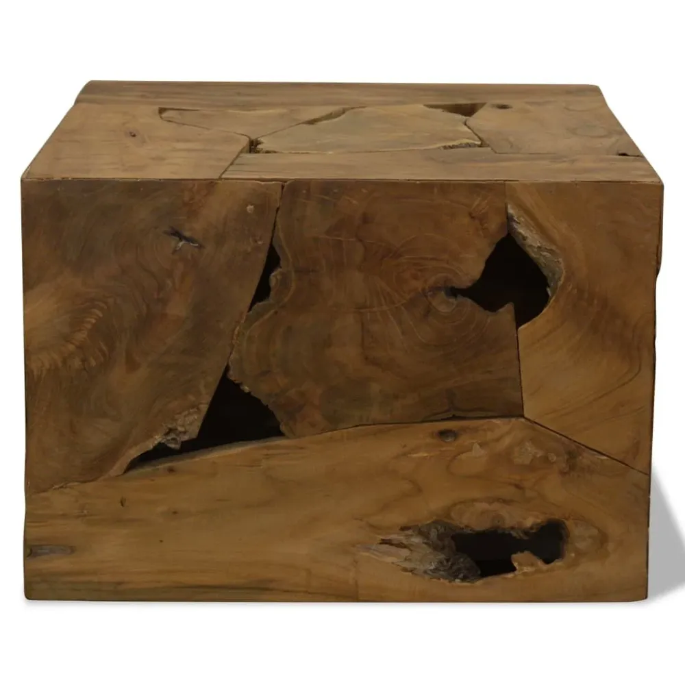 Mesa de centro 50x50x35 cm teca genuína castanho em Madeira de Eucalipto