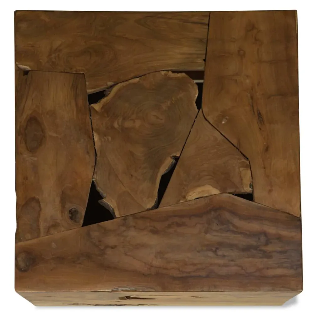 Mesa de centro 50x50x35 cm teca genuína castanho em Madeira de Eucalipto