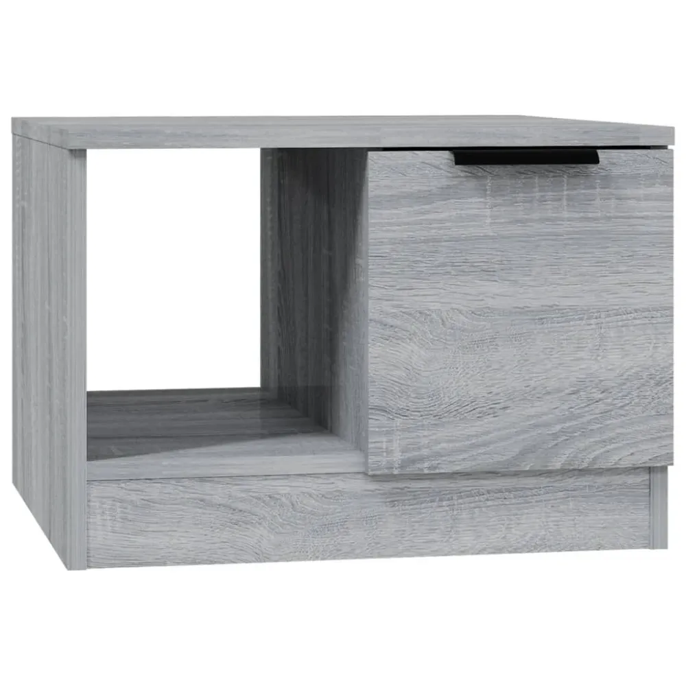 Mesa de centro 50x50x36 cm derivados de madeira cinzento sonoma com Ajuste de Altura