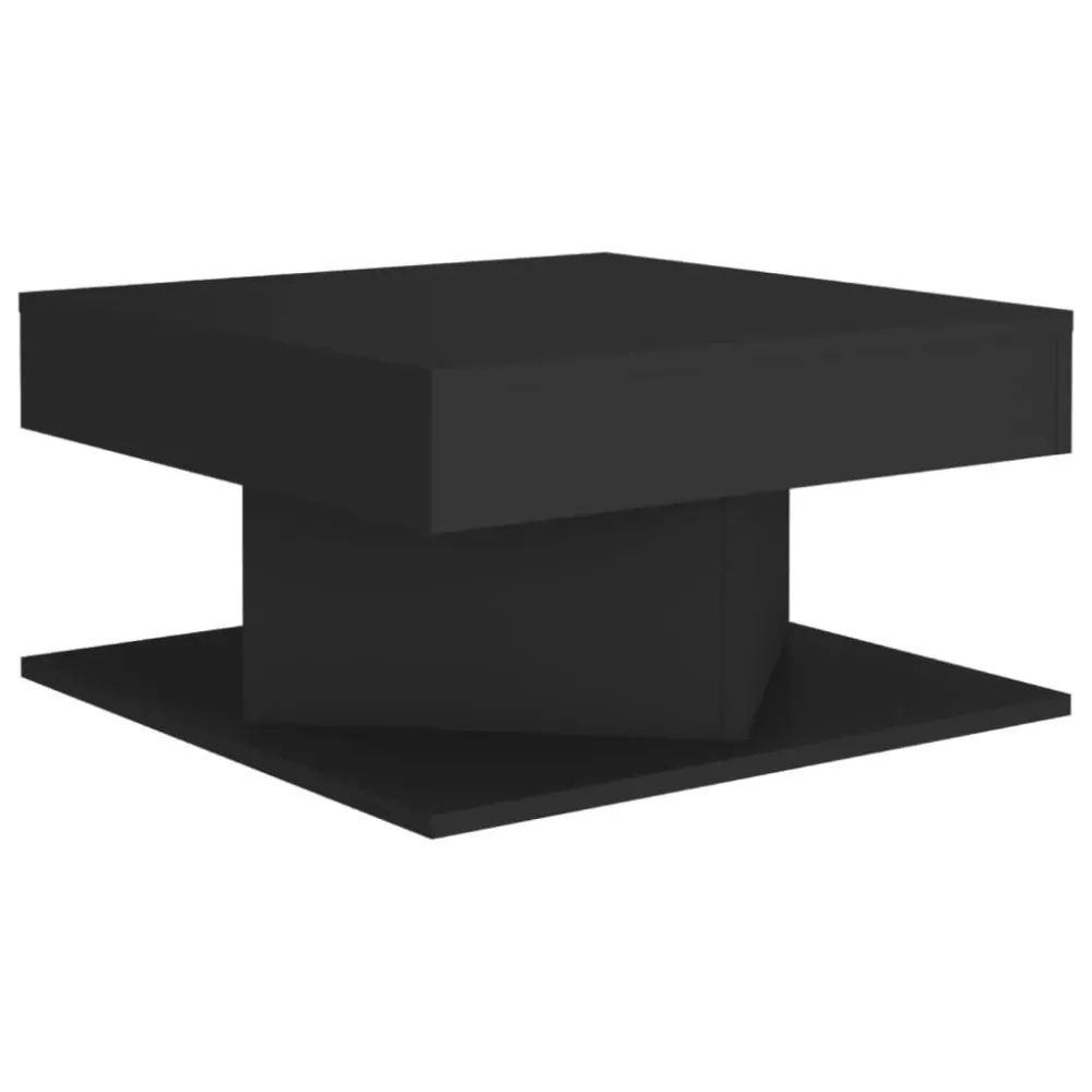 Mesa de centro 57x57x30 cm derivados de madeira preto para Churrasqueiras e Áreas de Lazer
