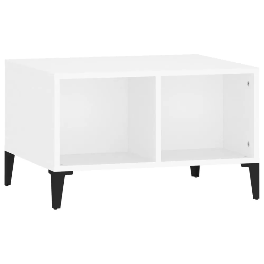 Mesa de centro 60x50x36,5 cm derivados de madeira branco para Churrasqueiras e Áreas de Lazer