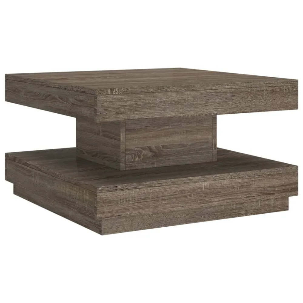 Mesa de centro 60x60x35 cm MDF cinzento para Churrasqueiras e Áreas de Lazer