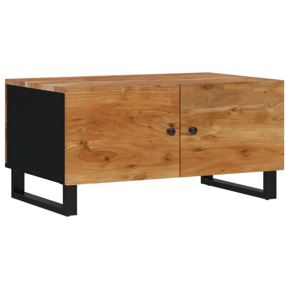 Mesa de centro 80x50x40 madeira de acácia maciç/deriv. madeira Fácil de Limpar