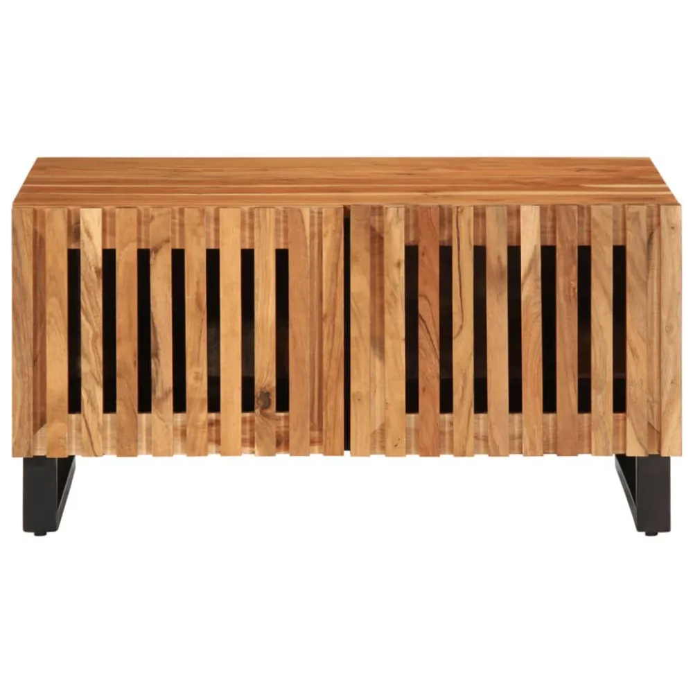 Mesa de centro 80x51x40 cm madeira de acácia maciç com Ajuste de Altura
