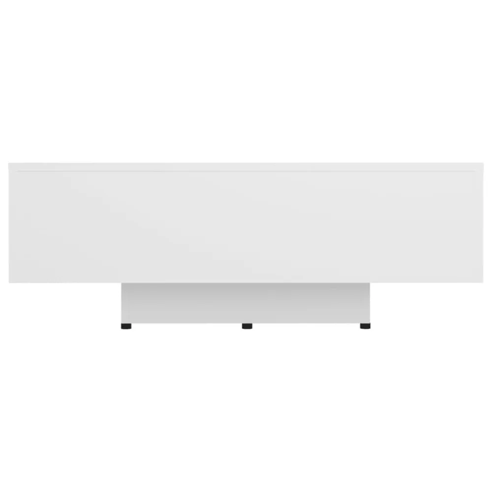 Mesa de centro 85x55x31 cm contraplacado branco com 4 Cadeiras