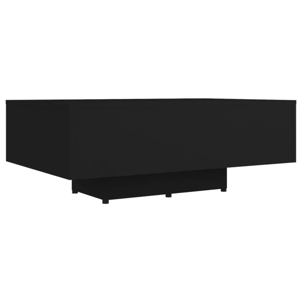Mesa de centro 85x55x31 cm derivados de madeira preto com 4 Cadeiras