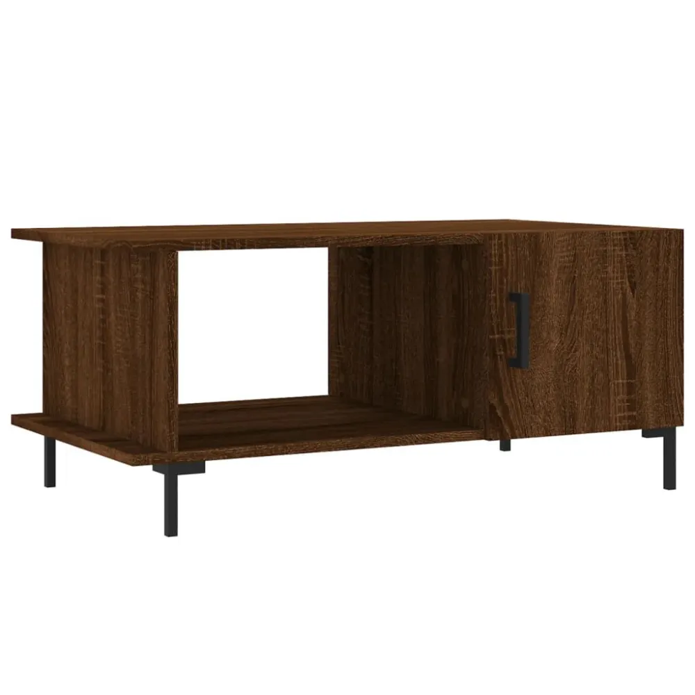 Mesa centro 90x50x40 cm derivados de madeira carvalho castanho em Madeira de Eucalipto