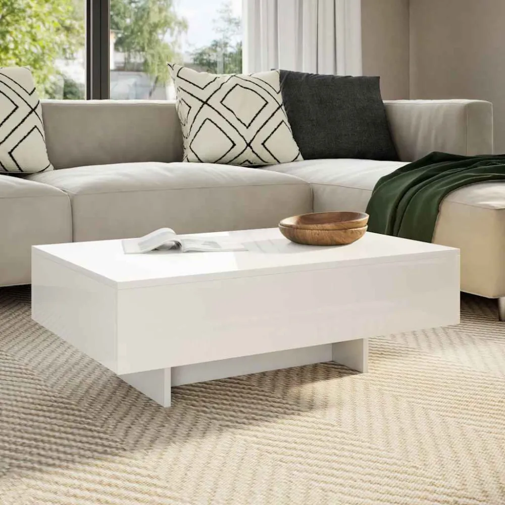 Mesa de centro, branco radiante