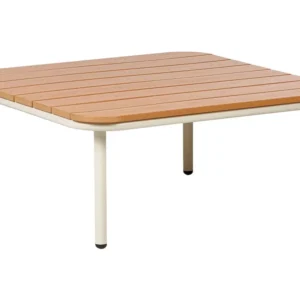 Mesa de centro castanha clara 74 x 74 cm SENISE | Resistente às Intempéries