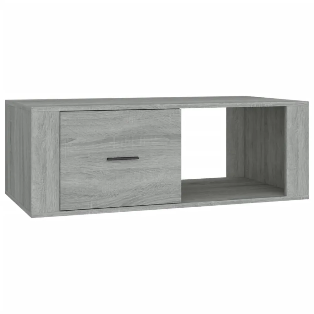 Mesa de Centro para Mesa de centro 100x50,5x35 cm derivados de madeira cinza sonoma