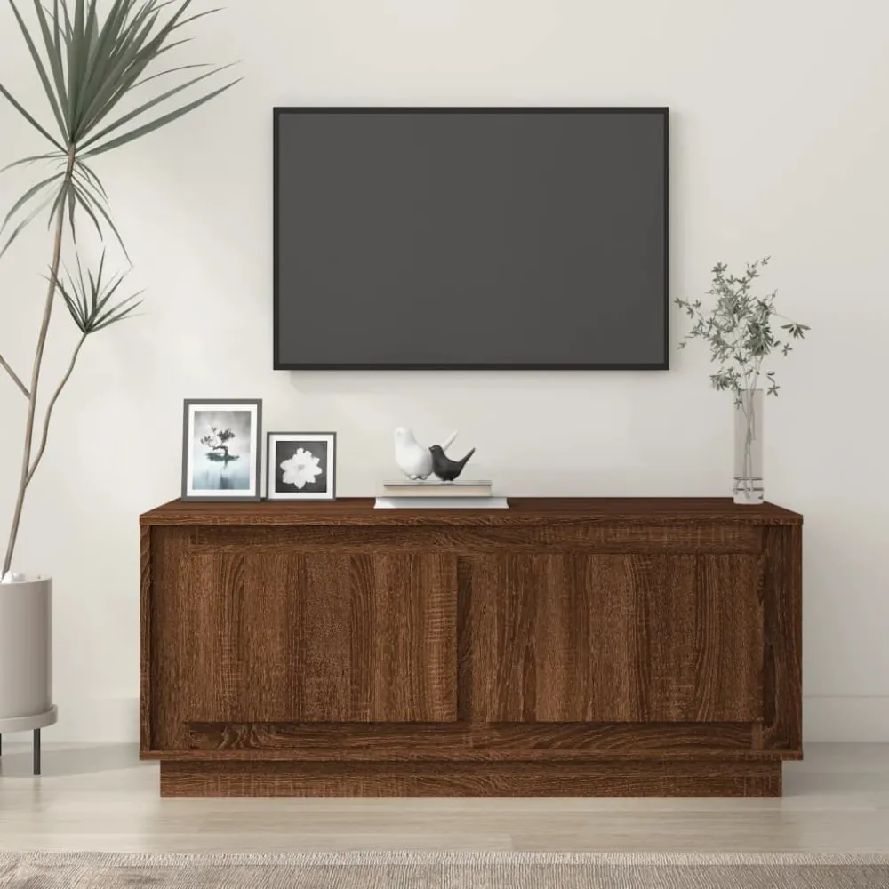 Mesa de Centro para Mesa de centro 102x50x44 cm derivados madeira carvalho castanho